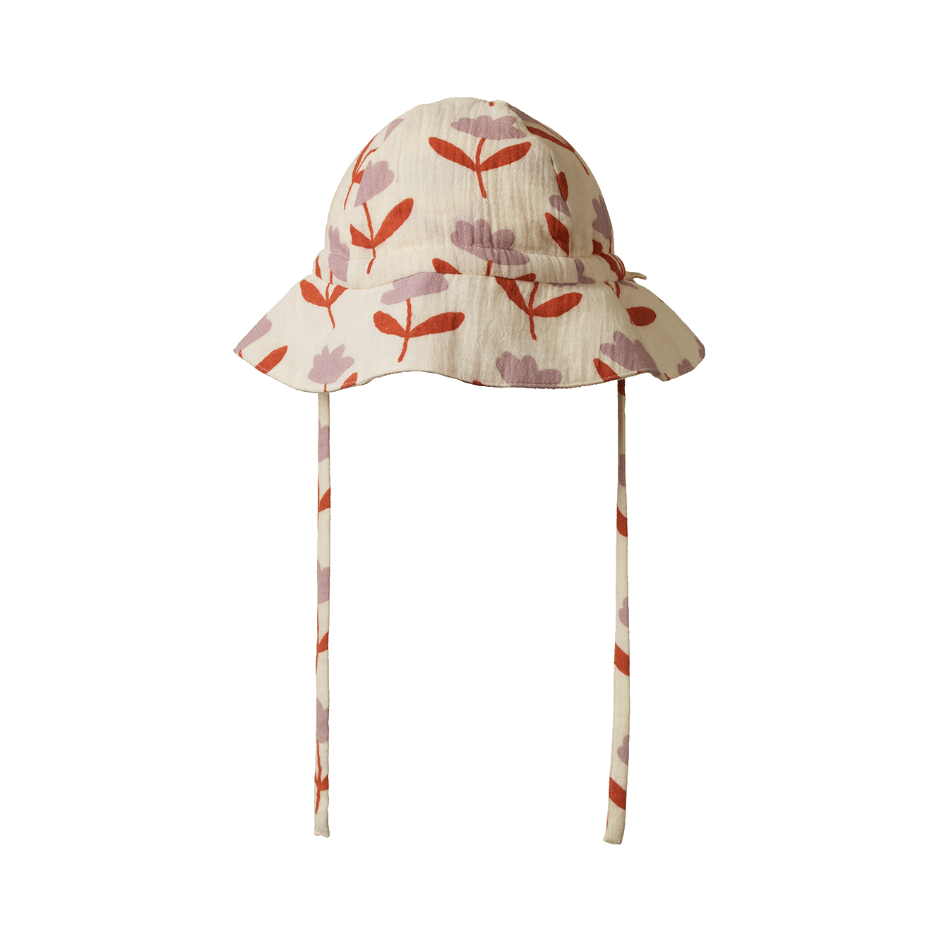 Crinkle Muslin Sunhat - Fleurette Print