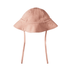 Crinkle Muslin Sunhat - Rose Dust