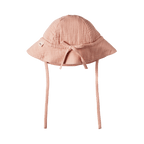 Crinkle Muslin Sunhat - Rose Dust