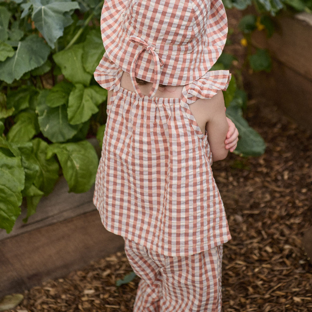 Petal Top - Dandelion Gingham
