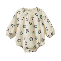 Meadow Bodysuit Muslin - Winter Berry Natural Print