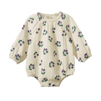 Meadow Bodysuit Muslin - Winter Berry Natural Print