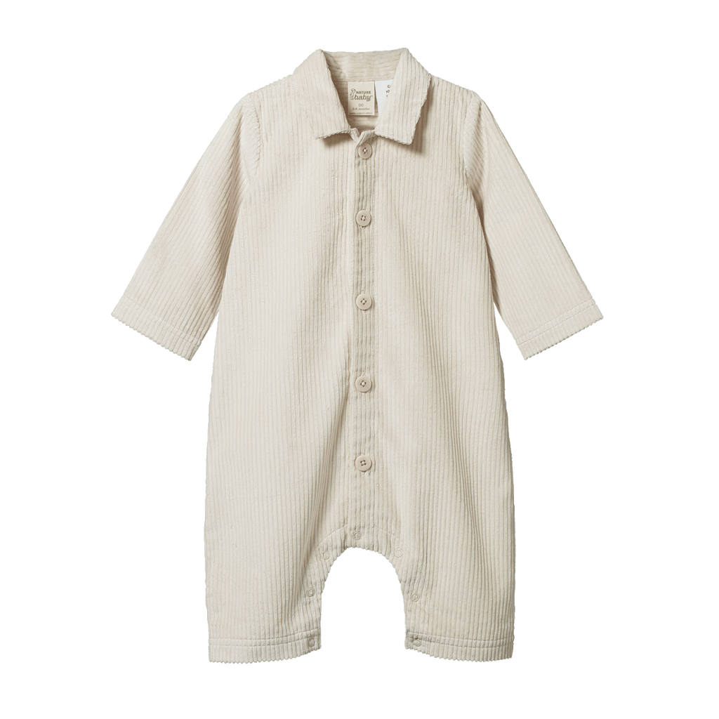 Walter Romper Cord - Ecru