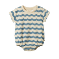 Juno Romper Terry - Waves Print