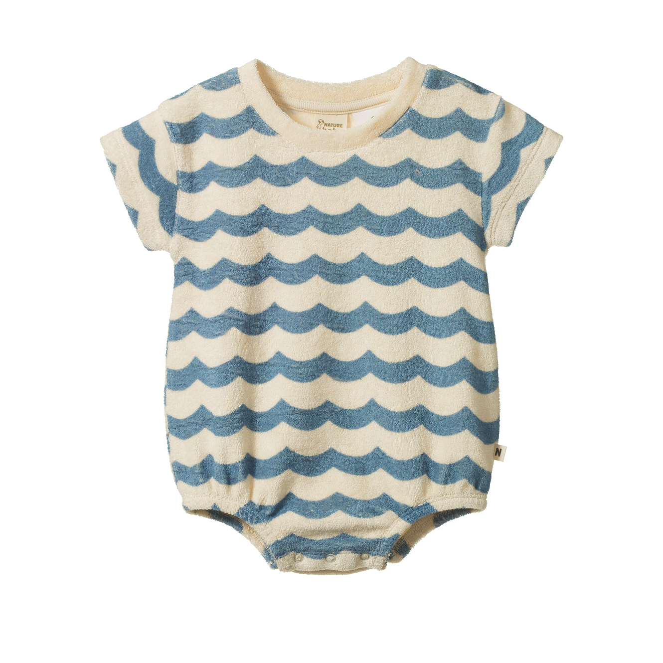 Juno Romper Terry - Waves Print