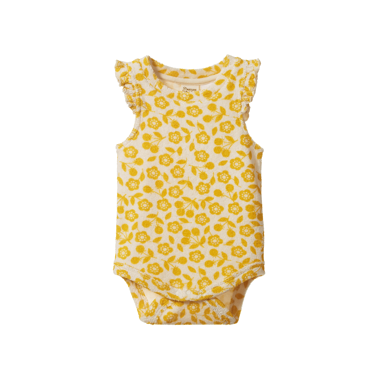 Fleur Bodysuit Terry - Kitchen Garden Freesia Print