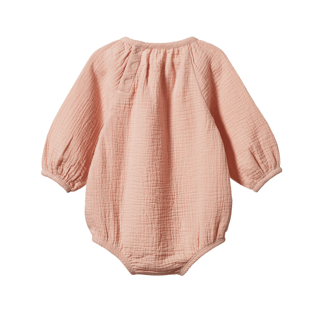 Nature Baby Meadow Bodysuit - Rose Dust