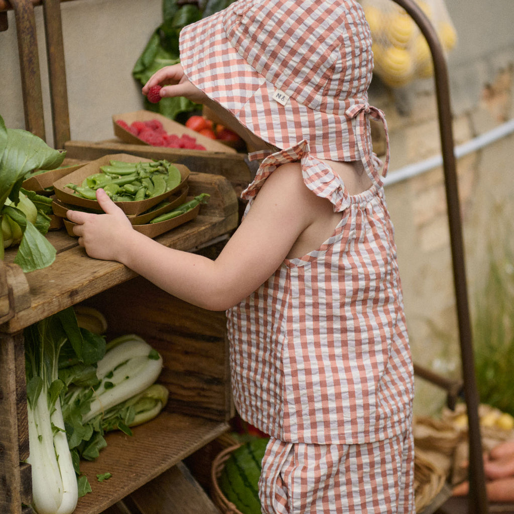 Petal Top - Dandelion Gingham