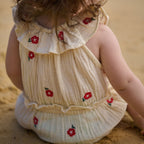 Plum Suit Muslin - Red Flora