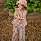 Petal Top - Dandelion Gingham