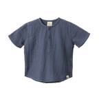 Short Sleeve Caravan Shirt Muslin - Vintage Indigo