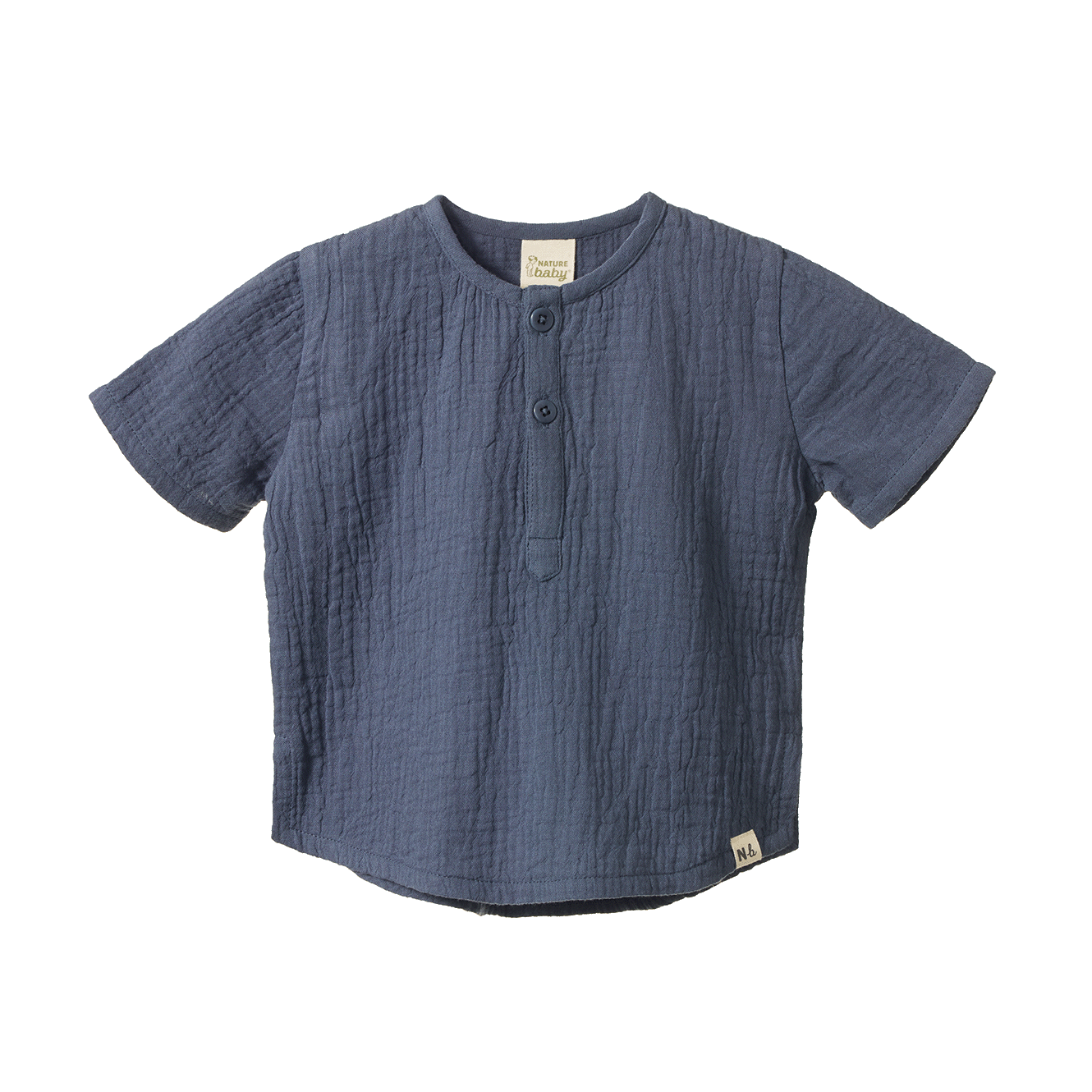 Short Sleeve Caravan Shirt Muslin - Vintage Indigo