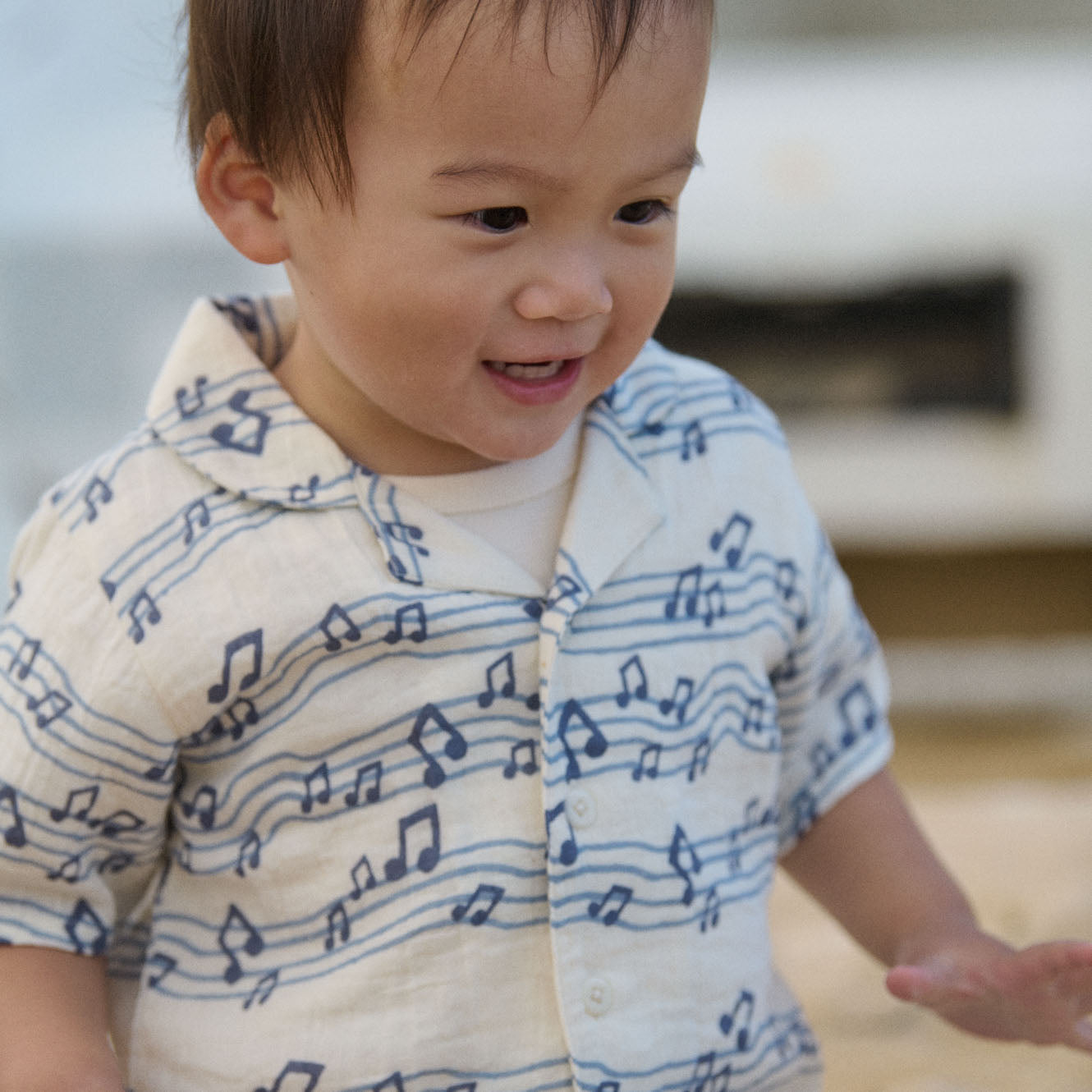 Guthrie Shirt Muslin - Rhythm Print