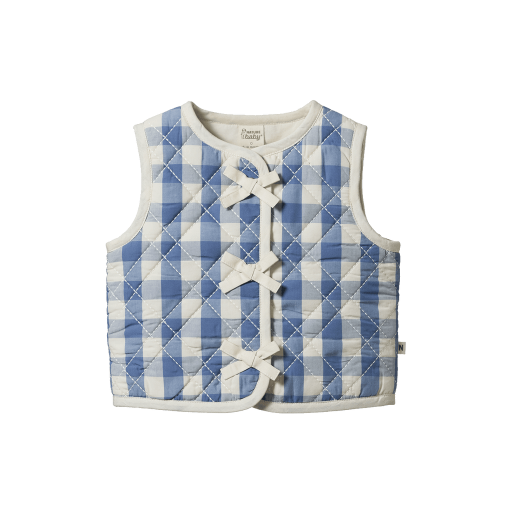 Marlo Quilted Vest - Bluebelle Check