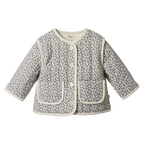 Edith Quilted Jacket Briarwood Heron Print