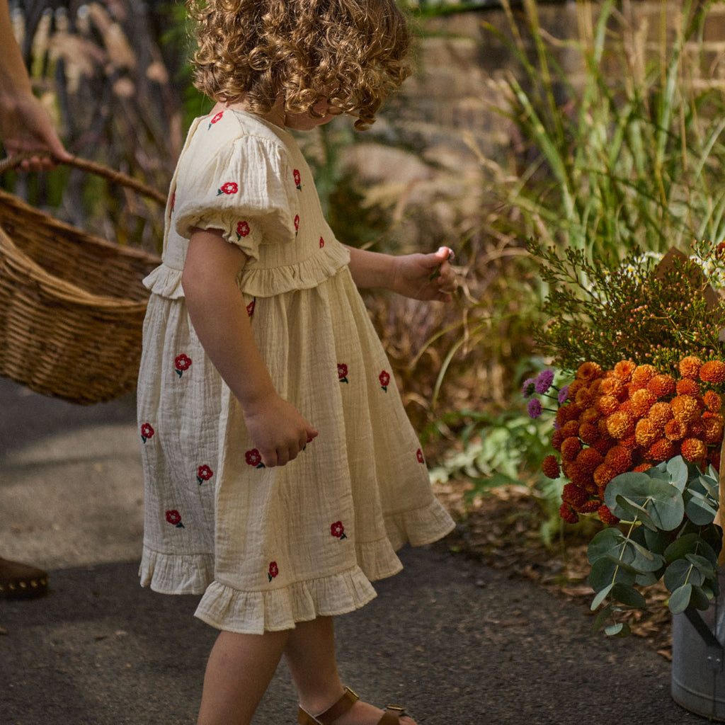 Valentina Dress - Red Flora