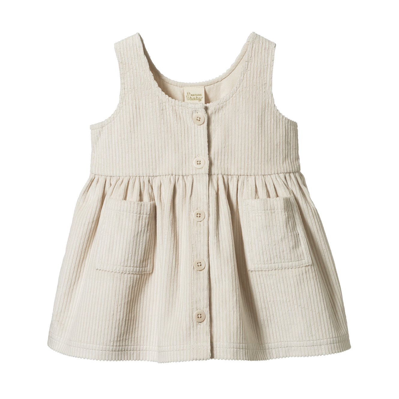 Willa Pinafore - Ecru