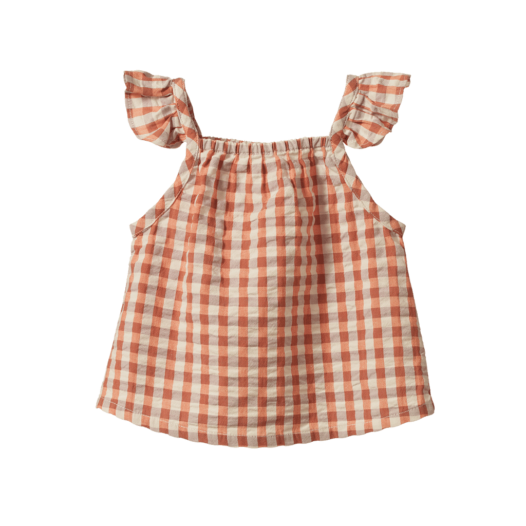 Petal Top - Dandelion Gingham