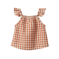 Petal Top - Dandelion Gingham