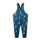 Splash Overalls - Puffin Teal Print