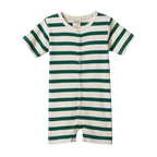 Summer Sleepy Suit - Peppermint Holiday Stripe