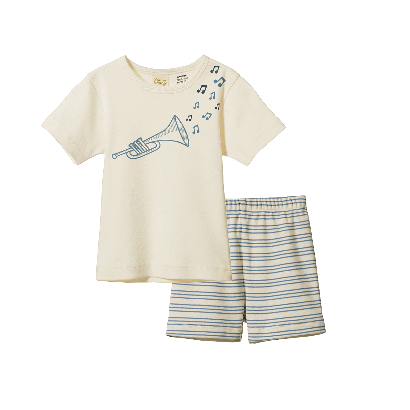 Shortie Pyjama Set - Jazz Rhythm Print