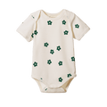 Short Sleeve Bodysuit - Flora Natural Print
