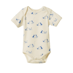 Short Sleeve Bodysuit - Dog Walk Print