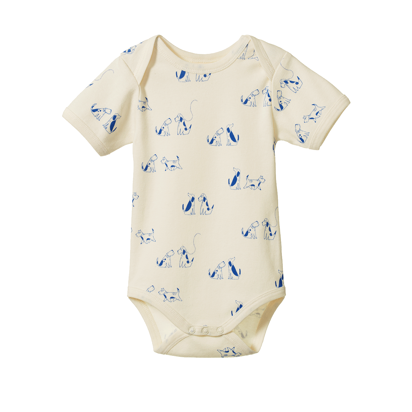 Short Sleeve Bodysuit - Dog Walk Print