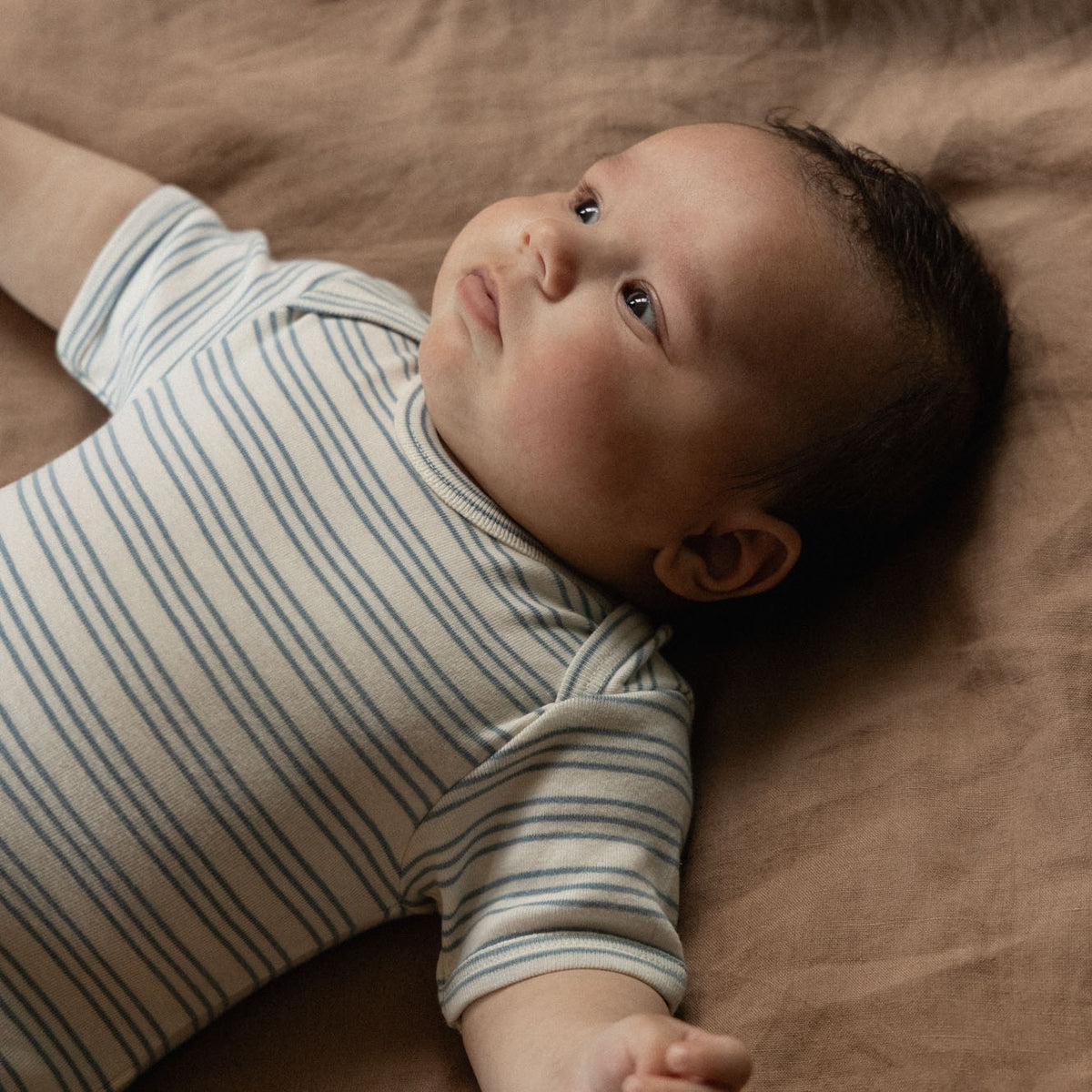 Short Sleeve Bodysuit - Stripe Trio