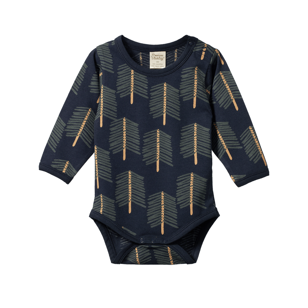 Long Sleeve Bodysuit - Bramblewood Print