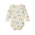 Long Sleeve Bodysuit - Dog Walk Print