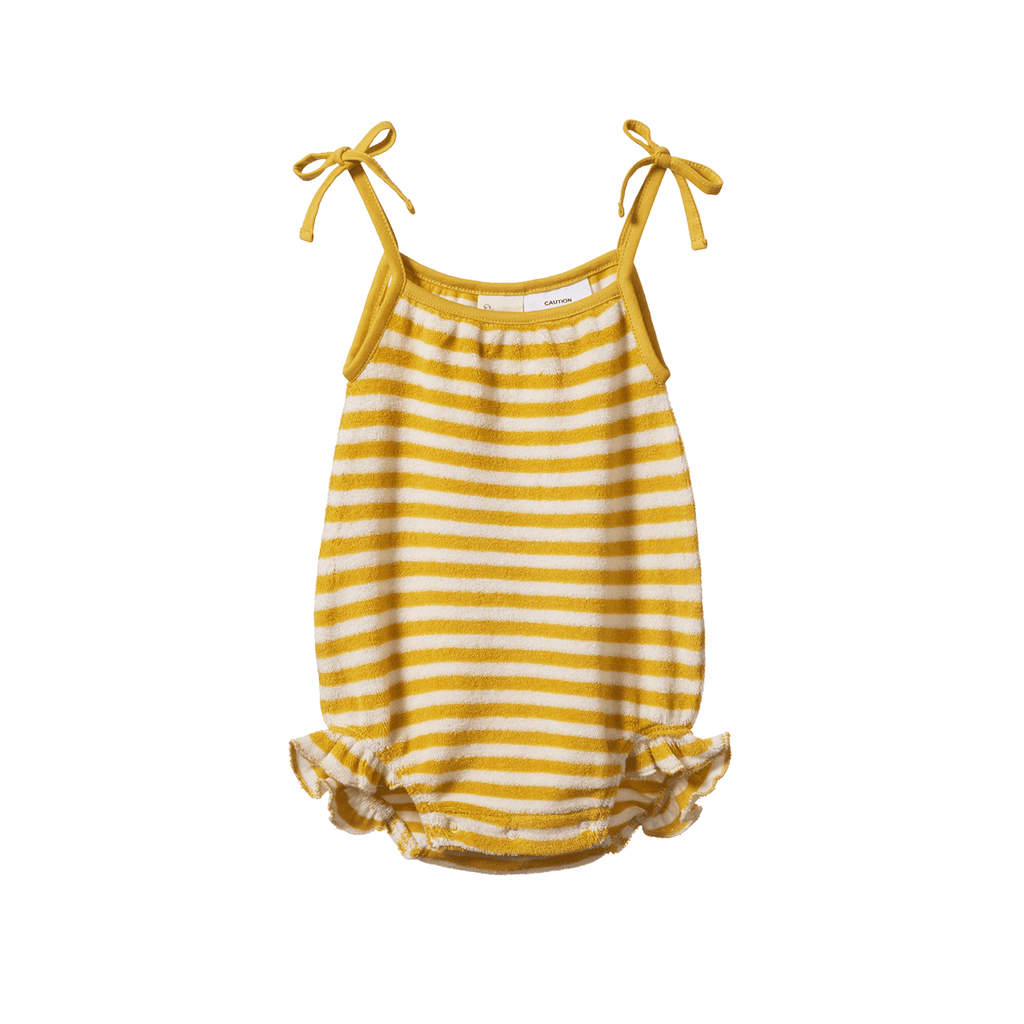 Nature Baby Sylvie Suit - Golden Sea Stripe