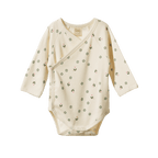 Long Sleeve Kimono Bodysuit - Lucky Print