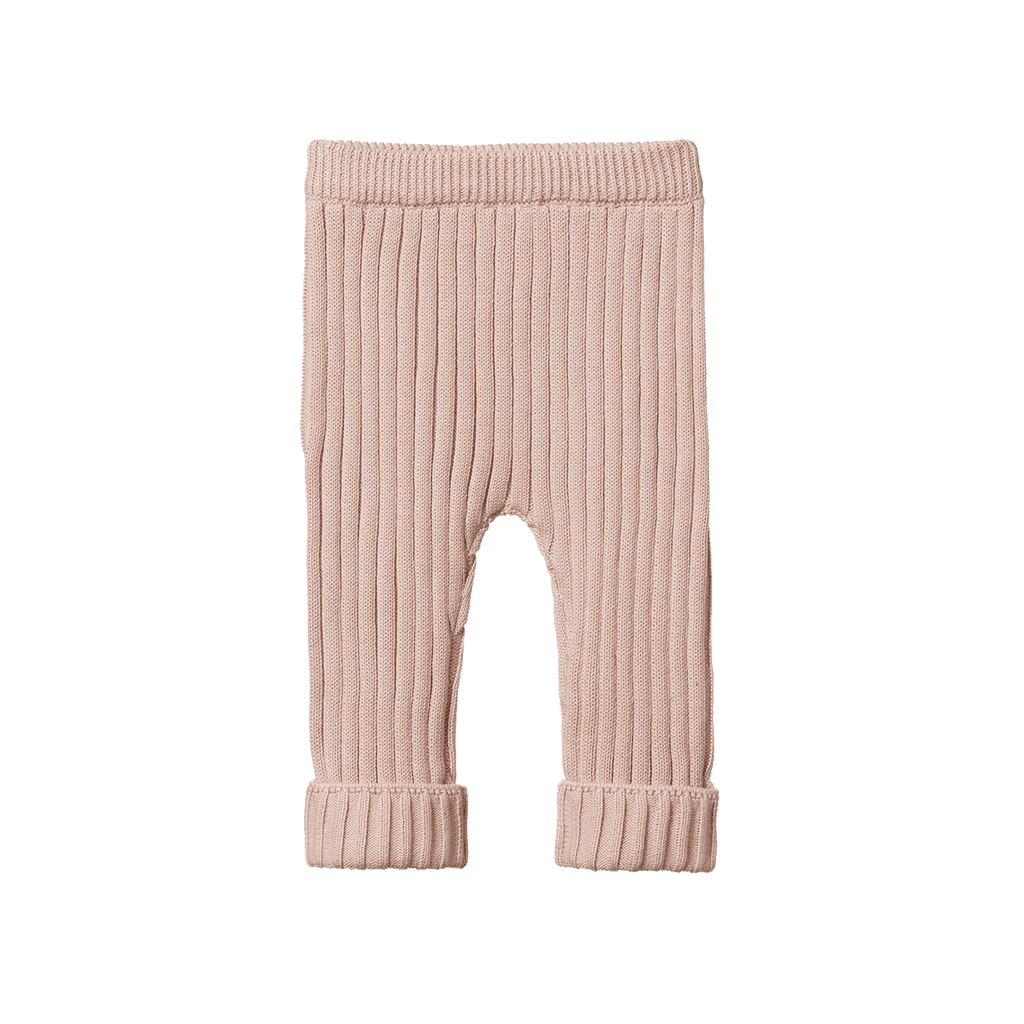 Lou Pants Cotton Knit - Rose Dust