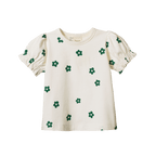 Bubbles Tee - Flora Natural Print