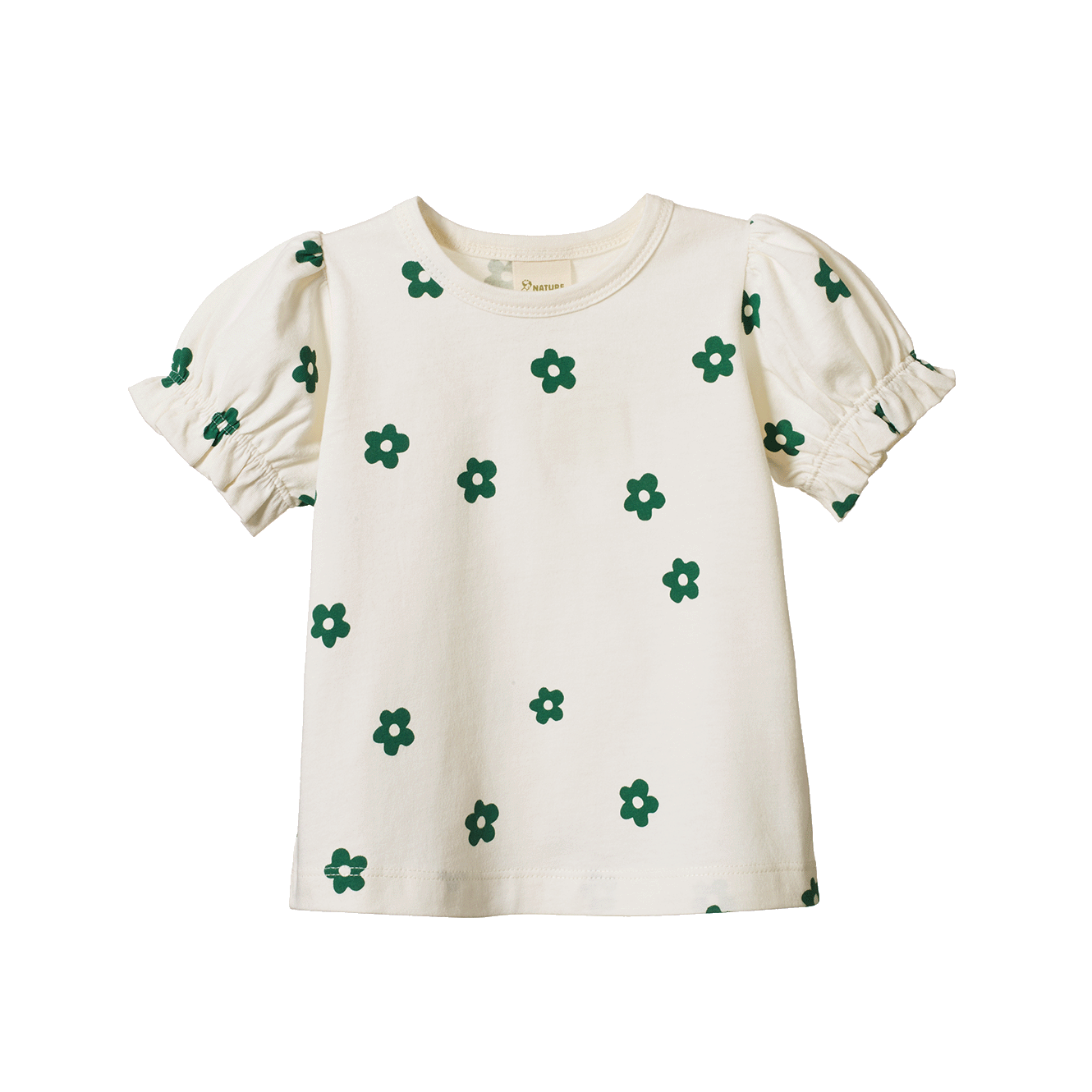 Nature Baby Bubbles Tee - Flora Natural Print