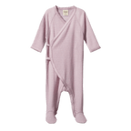 Merino Kimono Stretch & Grow Pointelle - Lilac