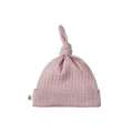 Merino Knotted Beanie Pointelle - Lilac