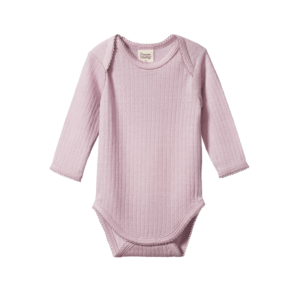 Longsleeve Bodysuit Pointelle Lilac