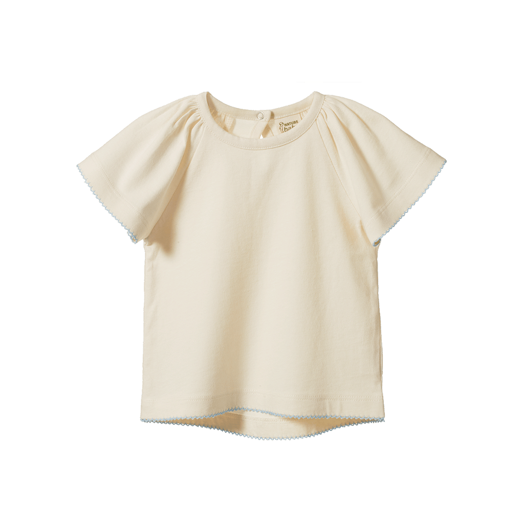 Faye Tee - Natural with Blue