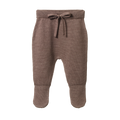 Merino Knit Footed Romper - Cub Marl