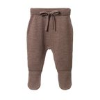 Merino Knit Footed Romper - Cub Marl