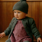 Merino Knit Cardigan - Thyme