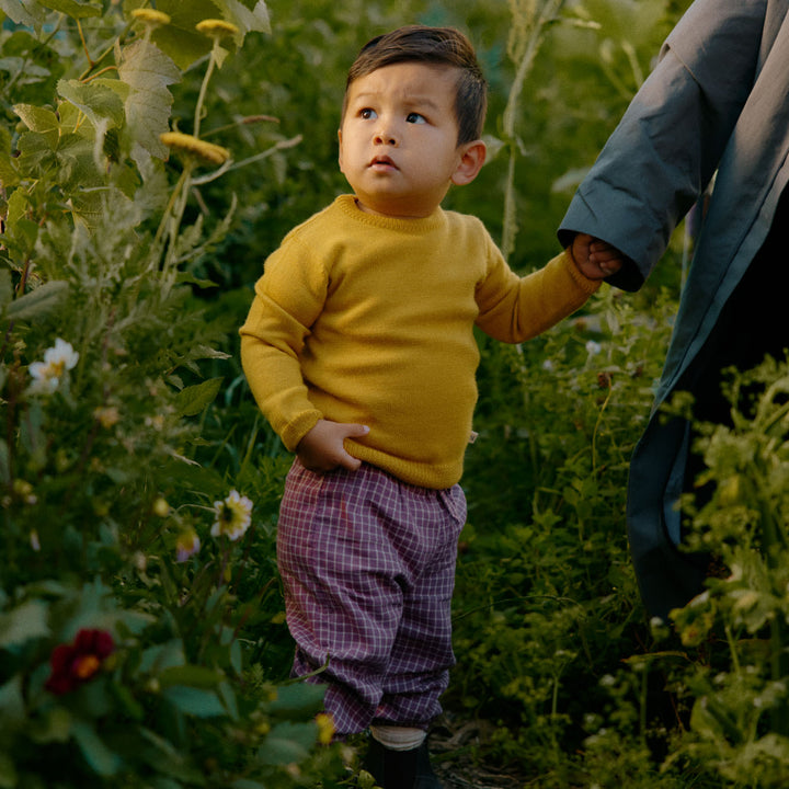 Nature Baby Merino Knit Pullover - Yellow Sun