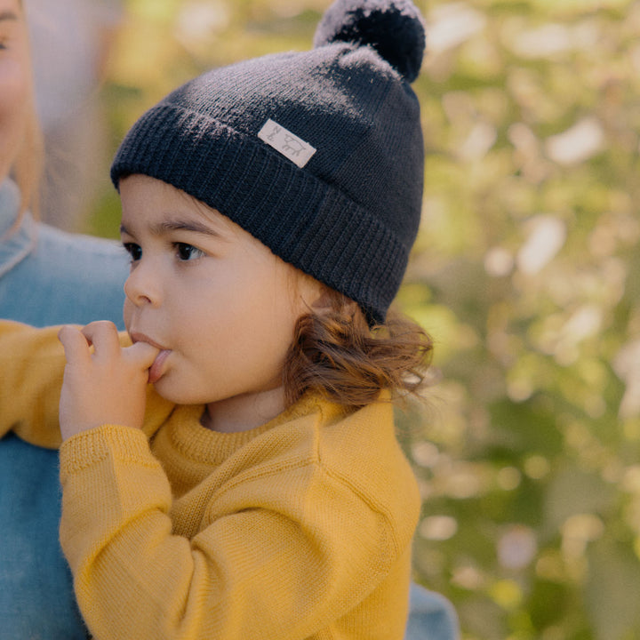 Nature Baby Merino Knit Pullover - Yellow Sun