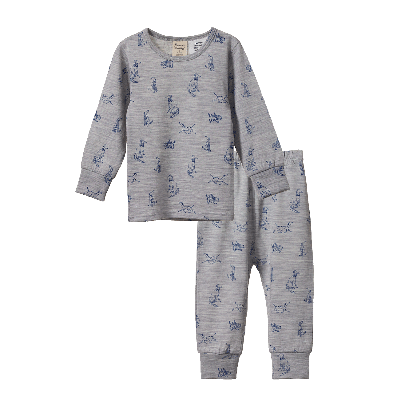 Merino Essentials 2Pc Pyjamas - Best Friend Print Merino