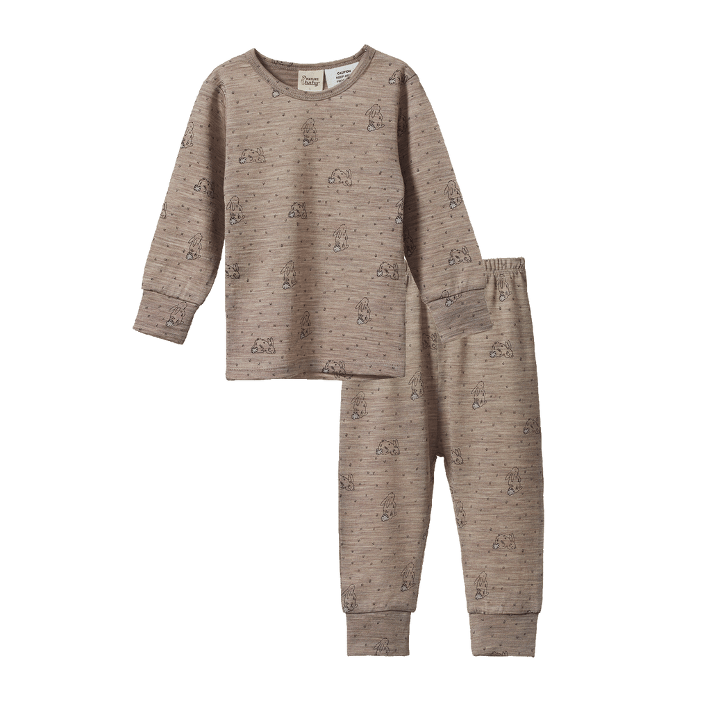 Merino Essentials 2Pc Pyjamas - Bramble Burrow Print Merino