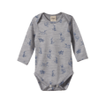 Merino Essentials Long Sleeve Bodysuit - Best Friend Print Merino