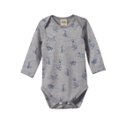 Merino Essentials Long Sleeve Bodysuit - Best Friend Print Merino